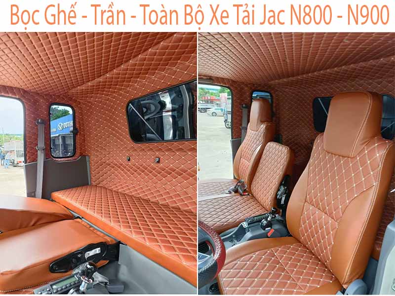 may ghế da xe tải jac