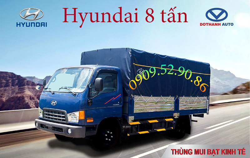 xe tải hd120s đô thành thùng bạt 5 bửng