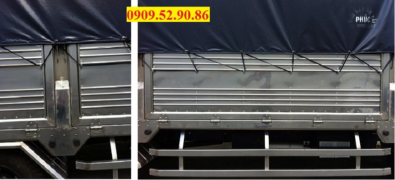 xe tai hyundai hd65 thung mui bat inox