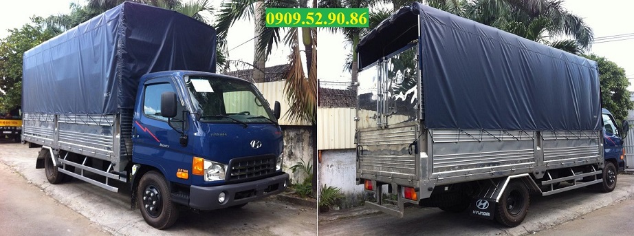 xe tải hyundai hd65 thùng bạt imox 2,5 tấn